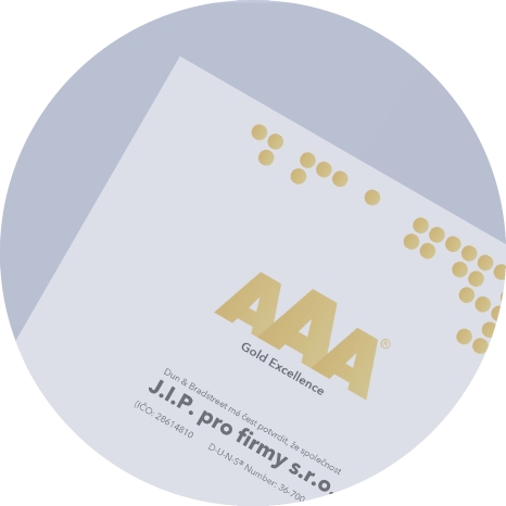 Certifikát AAA Gold Excellence
